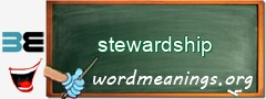 WordMeaning blackboard for stewardship